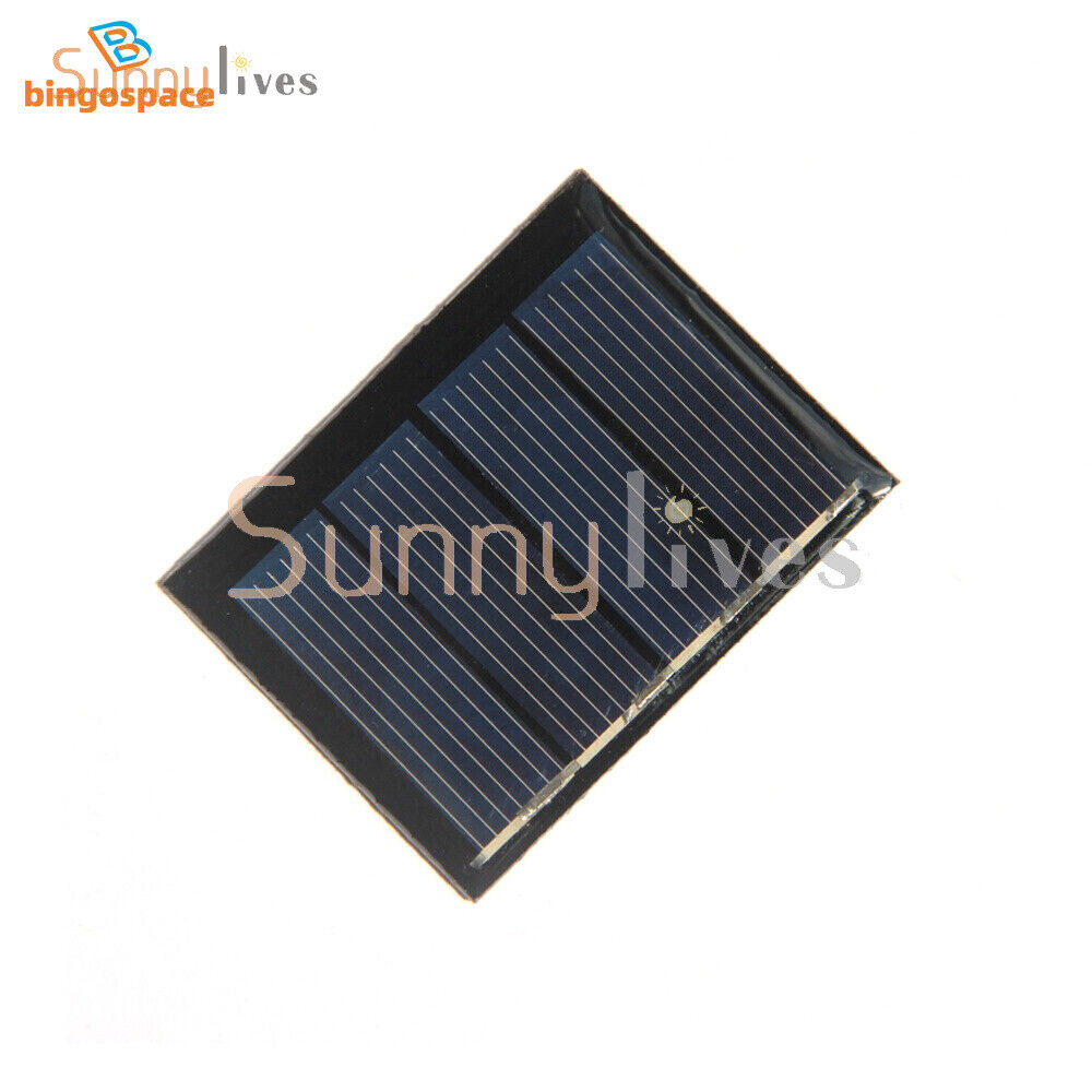 2V/5V/6V/12V Monocrystalline Solar Panel Module For Motor Toys Lawn Lamp New