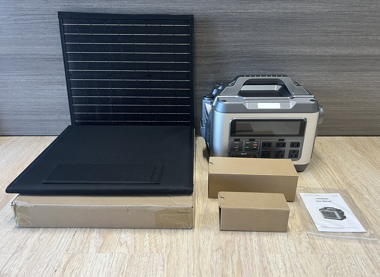 ✅POWEREPUBLIC Portable Power Station 1200W, 1110Wh Peak 2600W W/Solar Panel ✔️