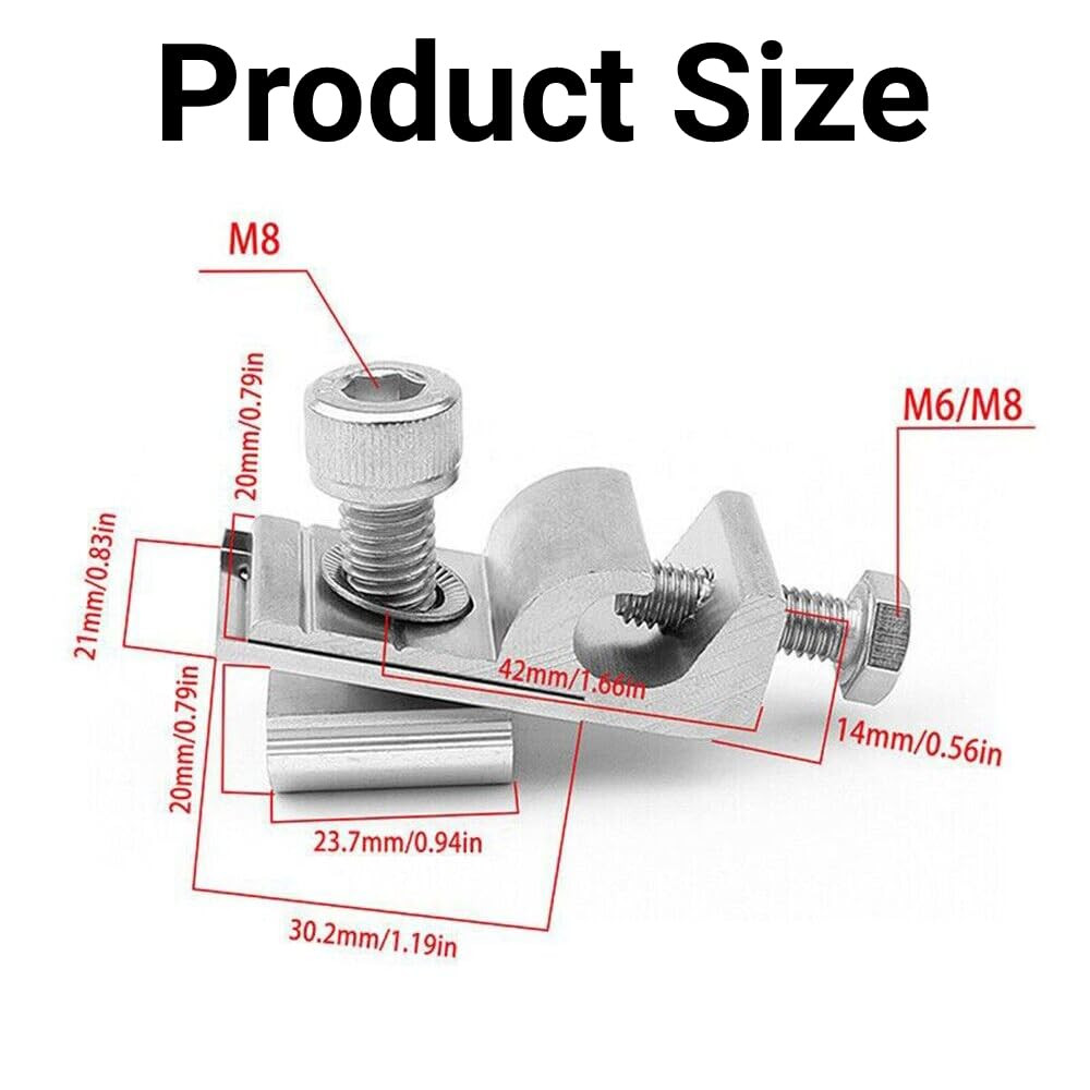 10PCS Solar Mounting System Grounding Clip Lug Bracket Clamps Photovoltaic Suppo