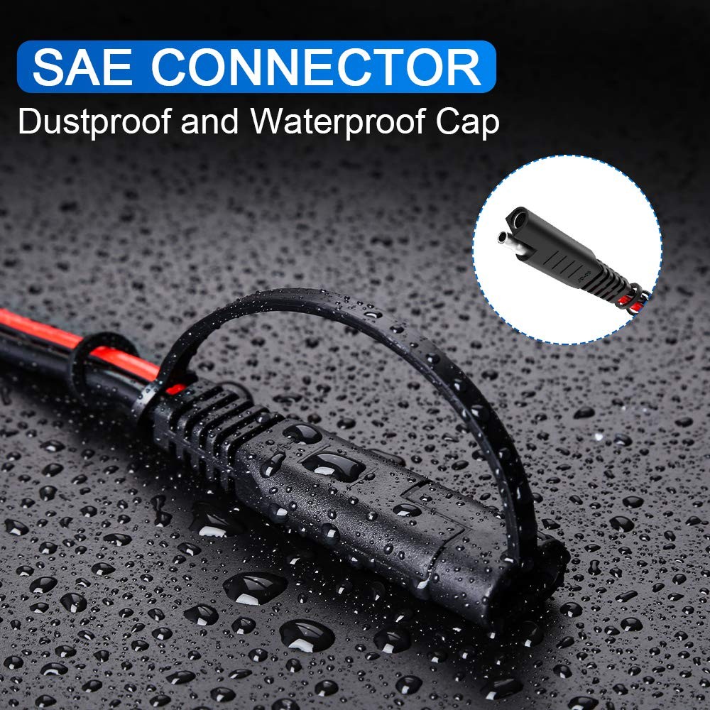 ELECTOP 15ft 10AWG SAE Extension Cable with Quick Connect Disconnect SAE Powe…