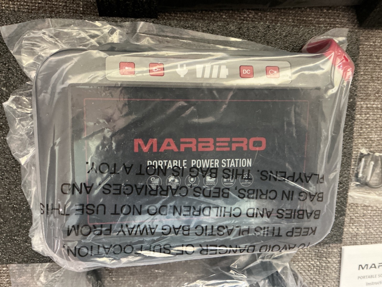 Marbero Portable Power Station 300W 237Wh Camping Solar Generator Backup Lithium