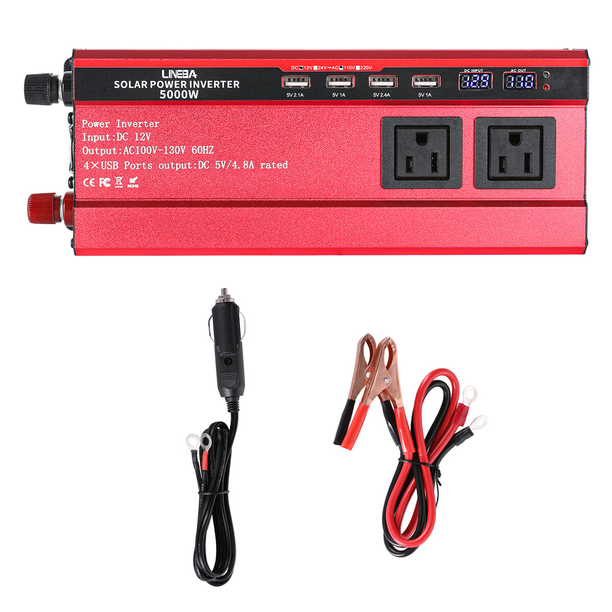 Solar Power Generator 100W 200W Solar Panel & Controller Kit with 5000W Inverter