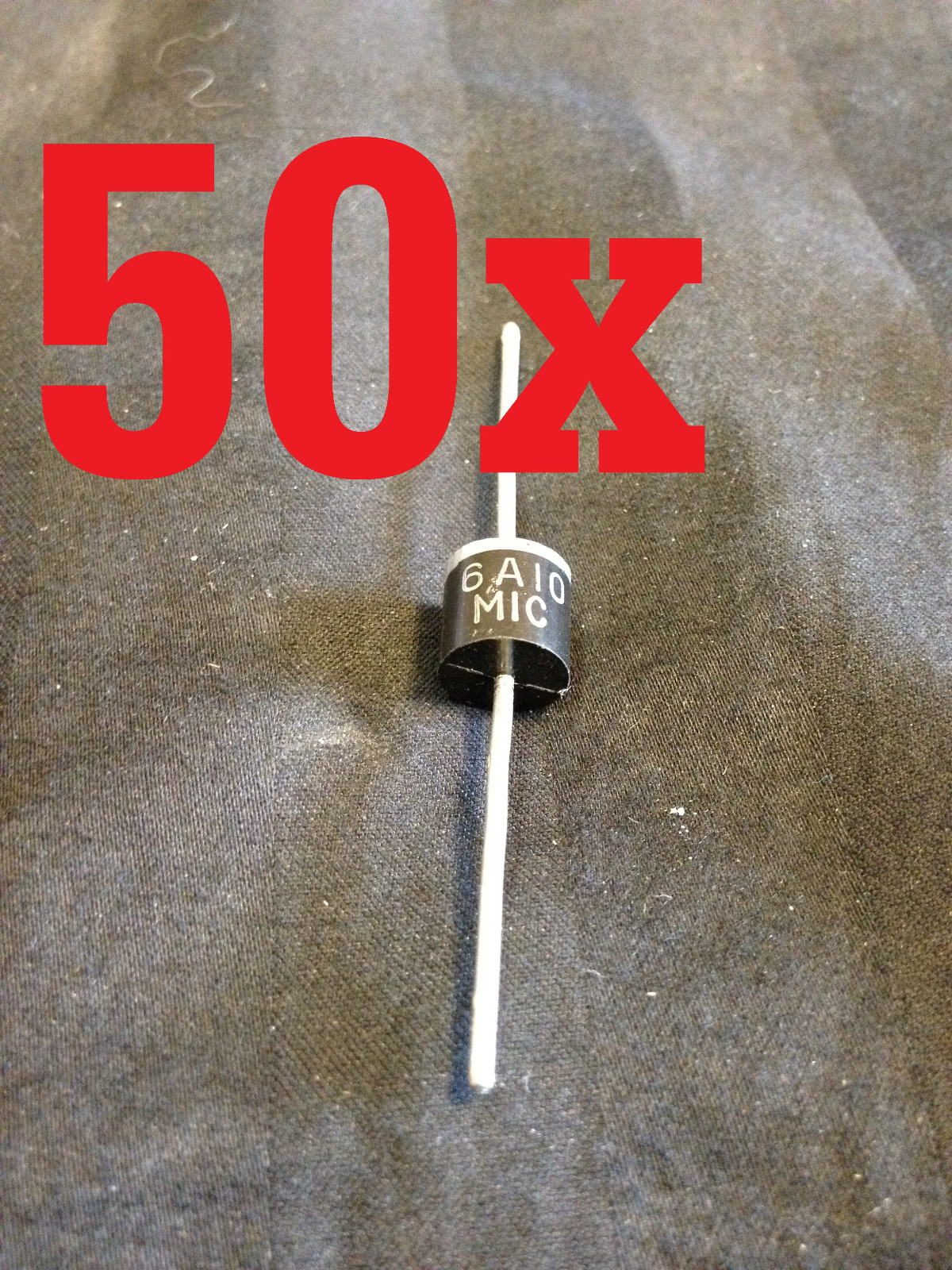 50x DIODES SOLAR PANEL 6 amp 6A10 6A 1000V 1KV Axial Rectifier Schottky Blocking