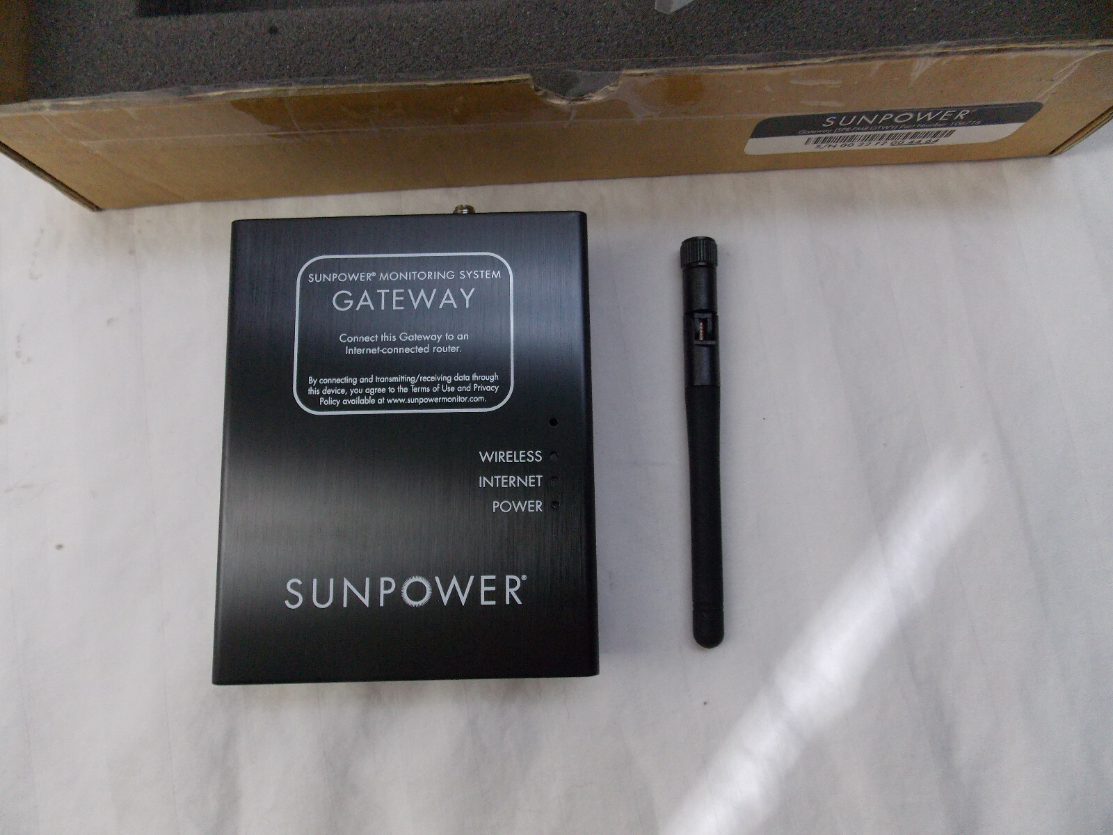 Sunpower Gateway 106716 (SPR-PMR-GTWY) Solar Energy Monitoring Unit