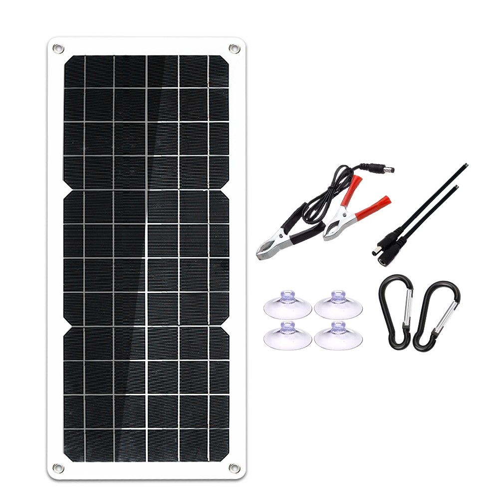 SOECOPO 150W Monocrystalline Solar Panel with USB/Type-C/DC Triple Output