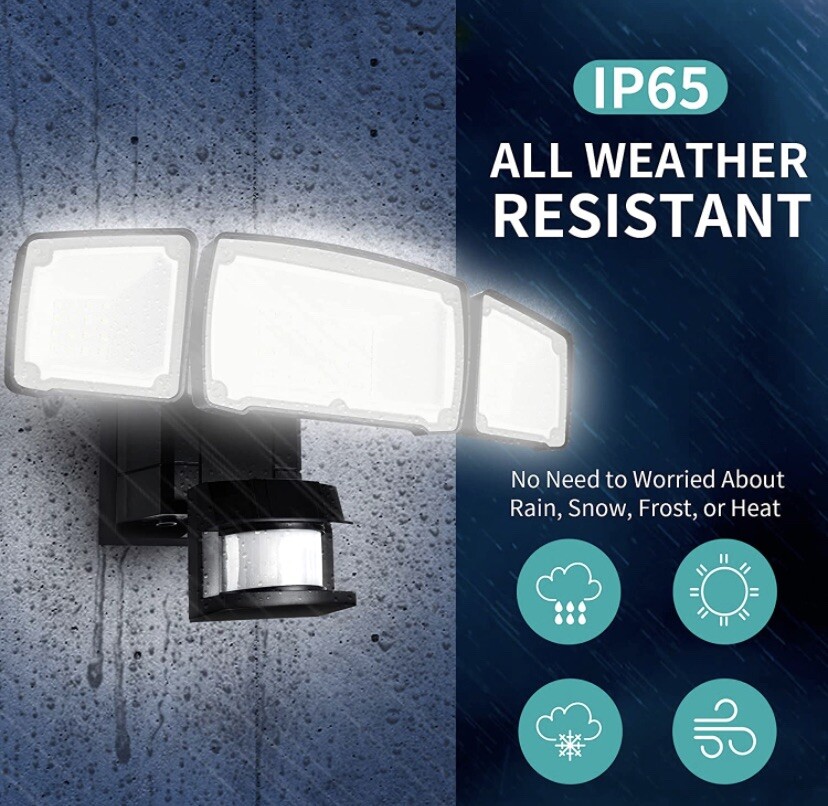 LED Solar Power Spot Light Motion Detector Flood House Home Garage Shed Barn
