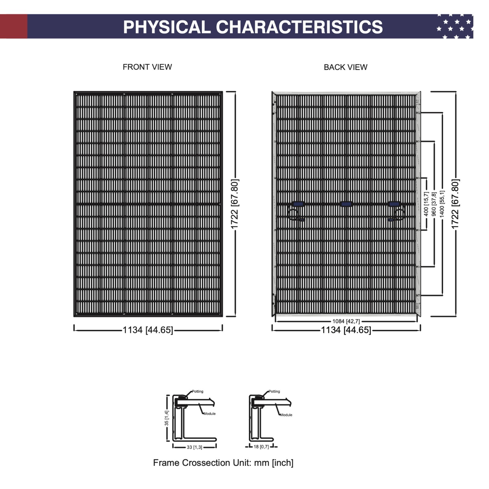 CW Energy CWT410WP Bifacial Perc Monocrystalline 410W Solar Panel (Pallet of 35)