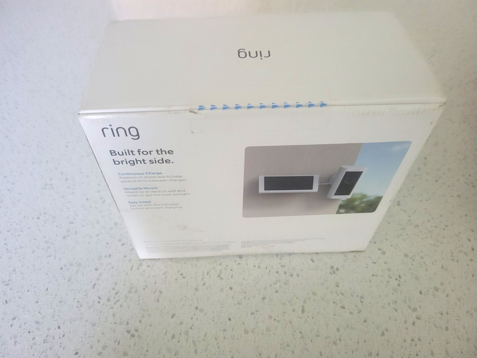 Ring Small Solar Panel 1.9W for Outdoor Camera White With Mount