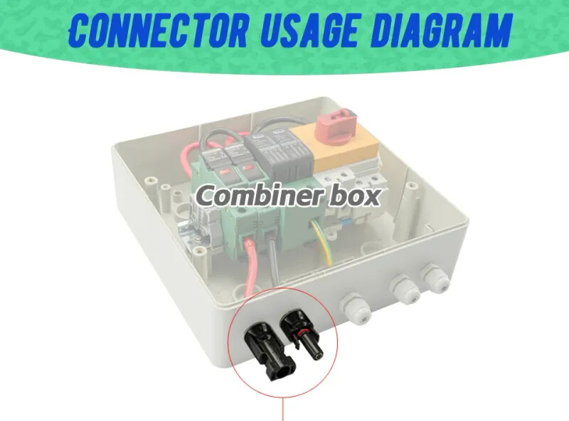 PV Panel Mount Connector Coupler IP67 DC1000V For Solar Inverter System Use