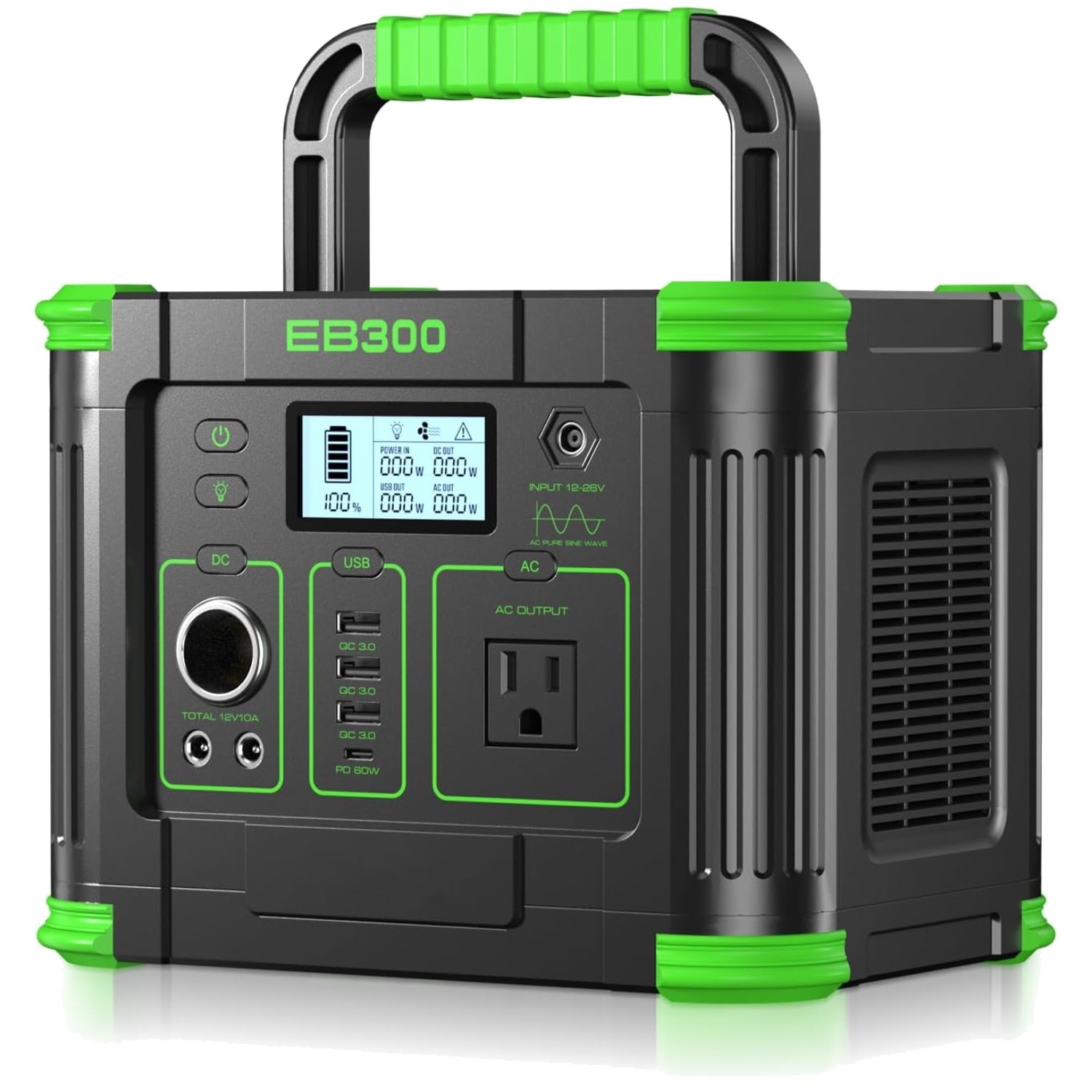 Emergency Power Supply: 330W Portable Solar Generator