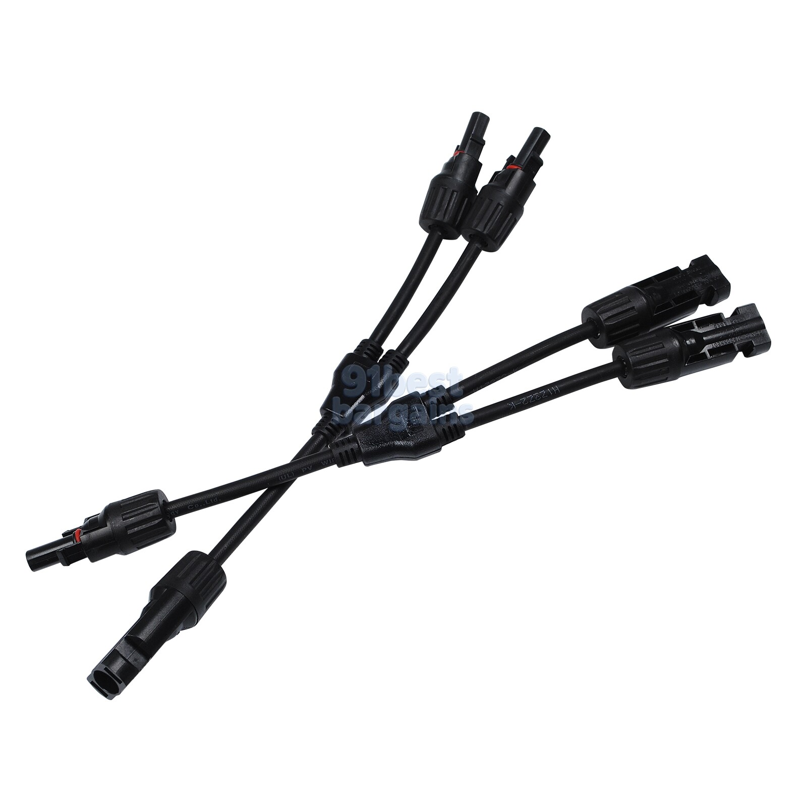 Solar Panel Y Branch Cable Connection Waterproof Adapter Connector Extension