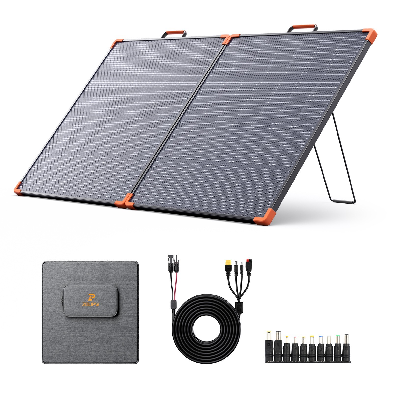 ZOUPW 180W Portable N-Type 16BB Solar Panel 25% Efficiency for Power Station RV