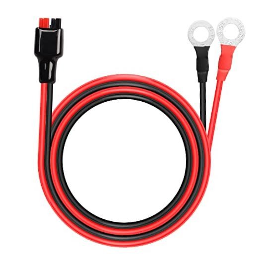 O Ring Terminal to Battery Connector Cable, 12AWG 45A Connector and