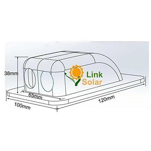 Link Solar Weatherproof ABS Solar Double Cable Entry Gland for All Cable Types
