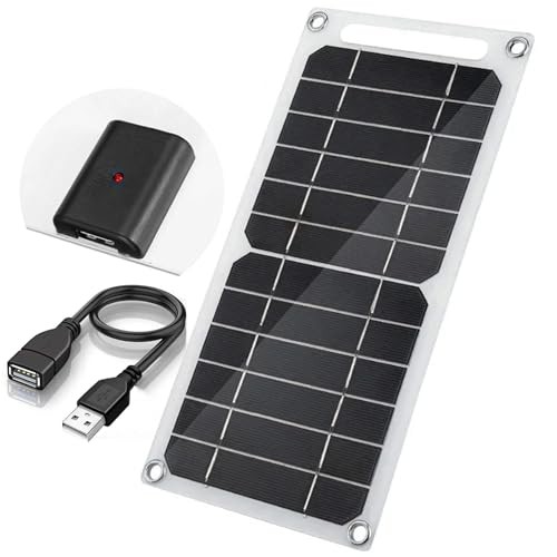 Mini 5V 6W USB Solar Panel, Portable 5 Volt 6 Watt High With USB Cable