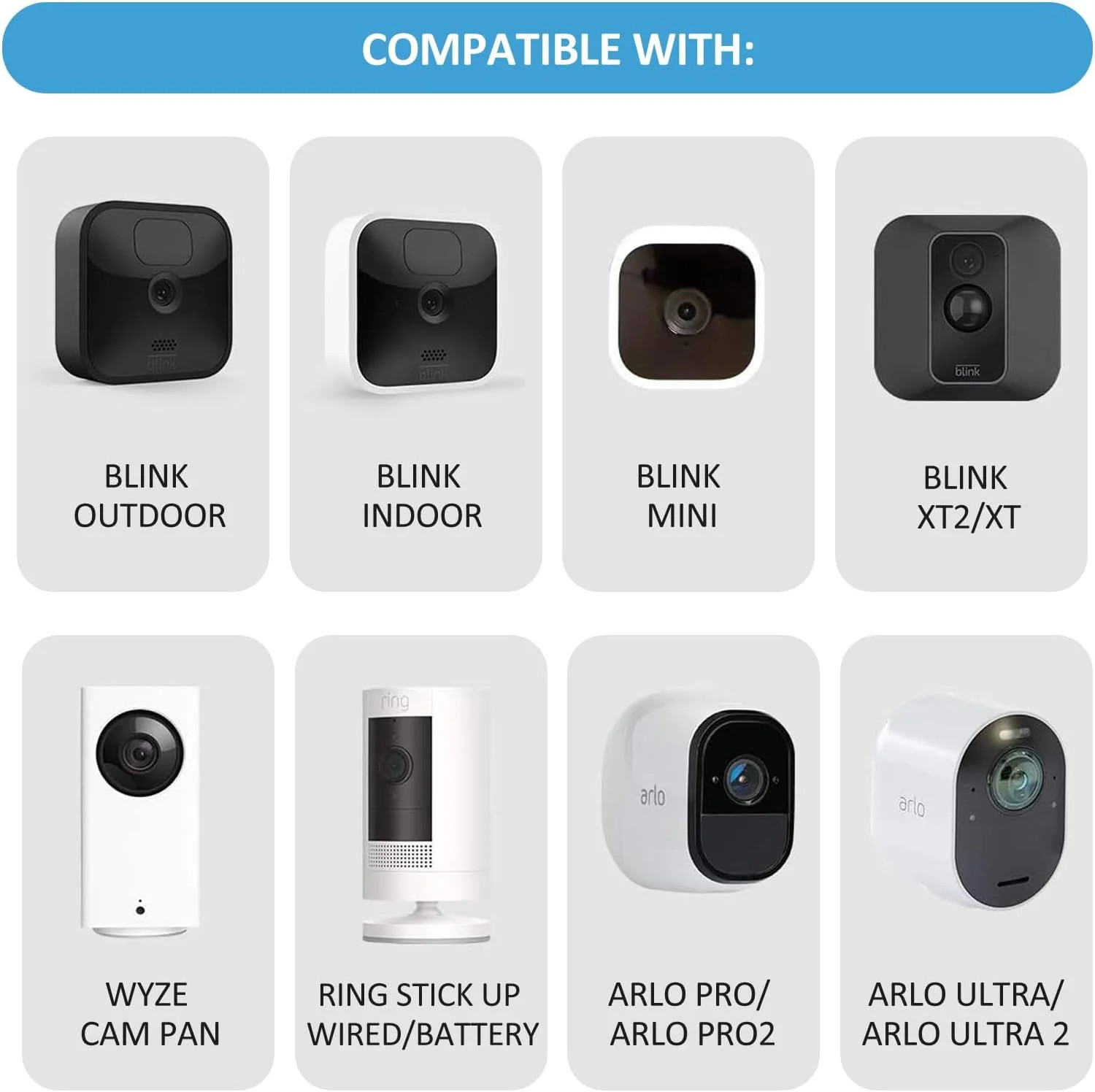 360 Adjustable Blink Outdoor Camera Wall Mount Bracket Indoor Outdoor