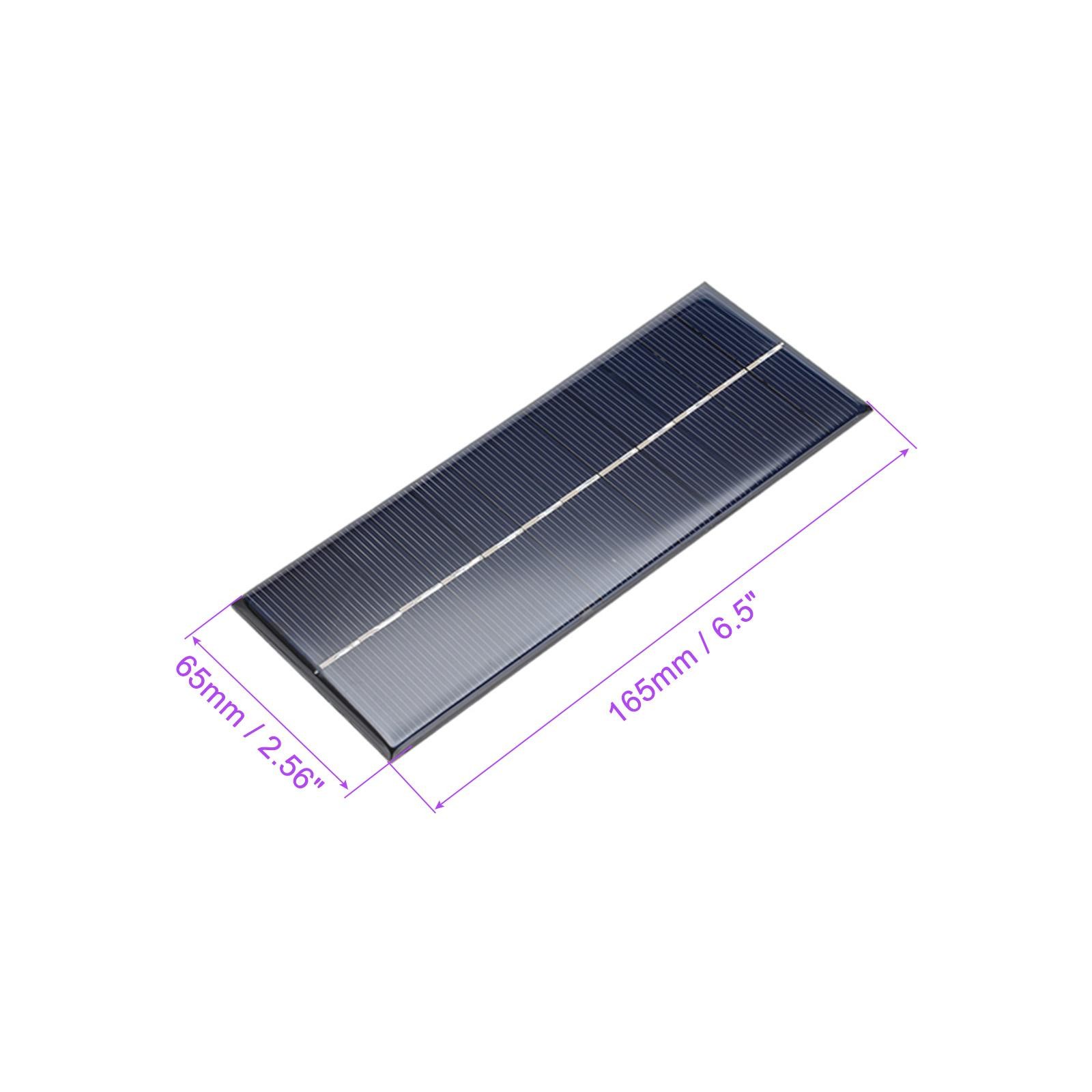 5 Pack 6V 250mA 165mm x 65mm Mini Solar Panel Cell