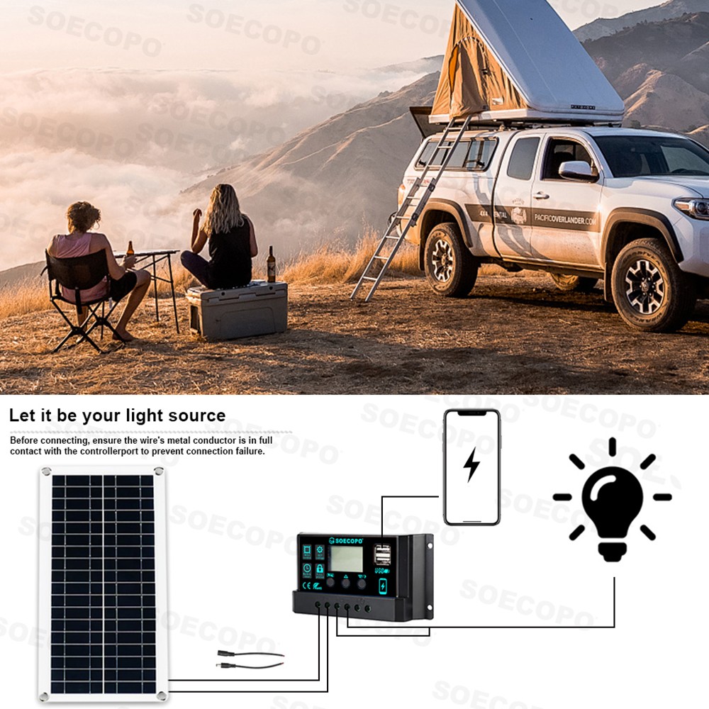 10000W Power Inverter Solar Generator w/ 200W Solar Panel Home Complete US STOah