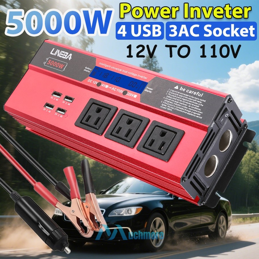 5000Watt Complete Solar Panel Kit Power Inverter Generator 30A Home Grid System