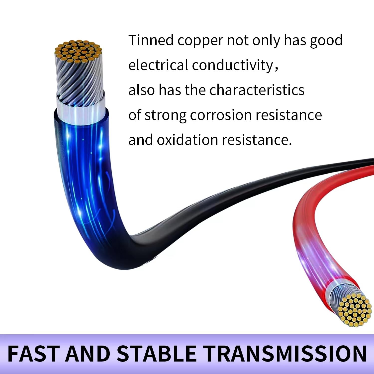 Solar Panel Wire, 2X 50ft (Black+Red) 10AWG Tinned Copper Extension Cable for…