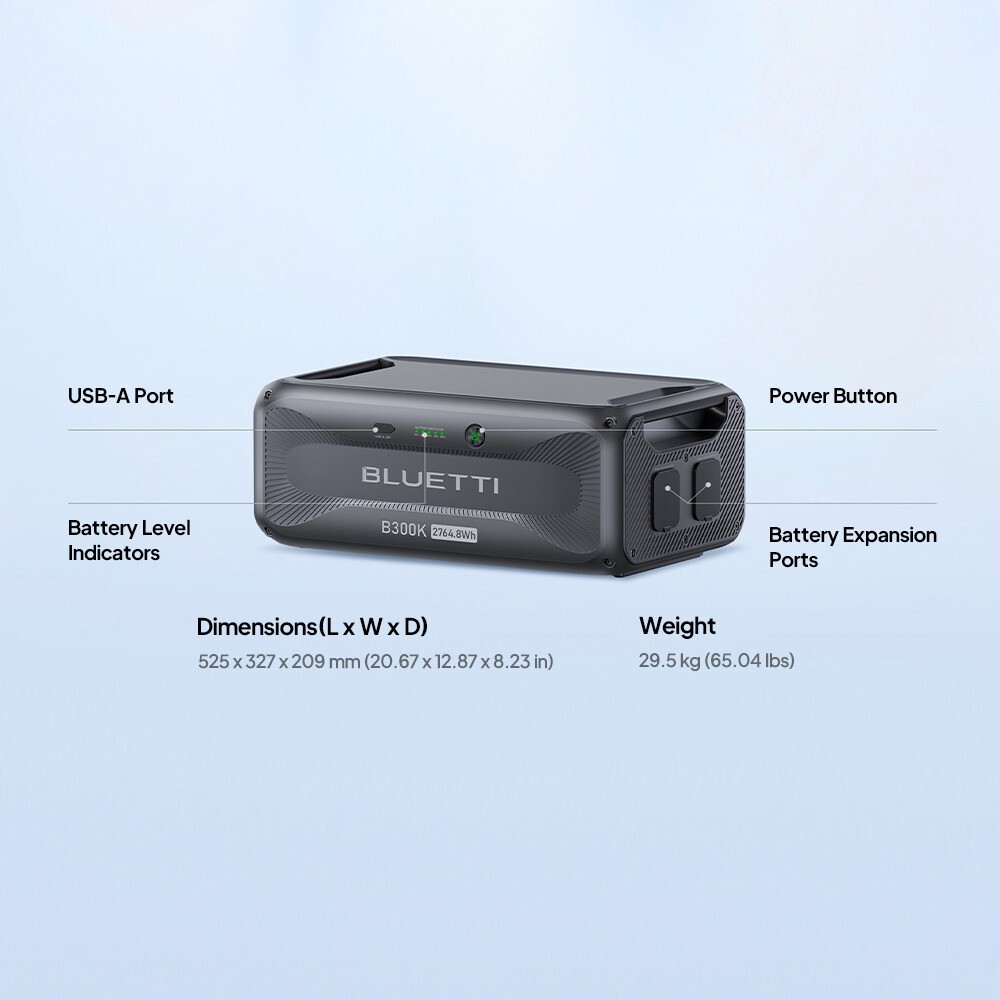 BLUETTI B300K 2764.8Wh Expandable Extra Battery for Apex 300