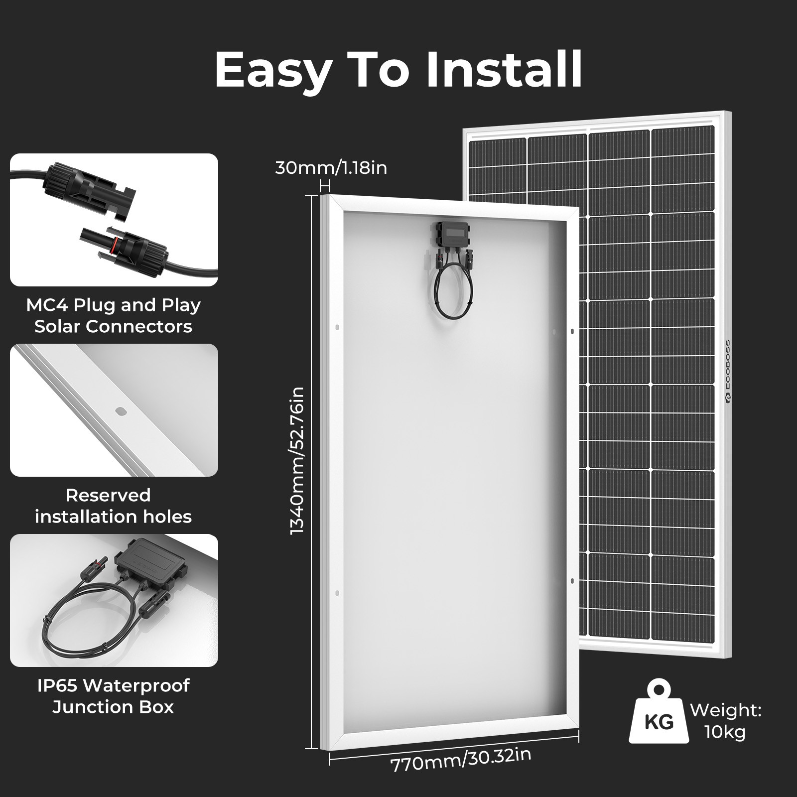 200W N-Type Solar Panel 16BB 25.6% High Efficiency Marine Off-Grid Power Systems