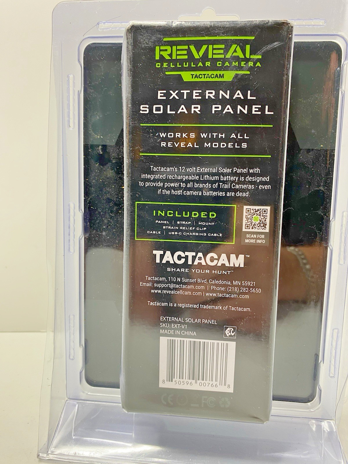 Tactacam REVEAL External SOLAR Panel – Works with all Reveal Trail Camera Models