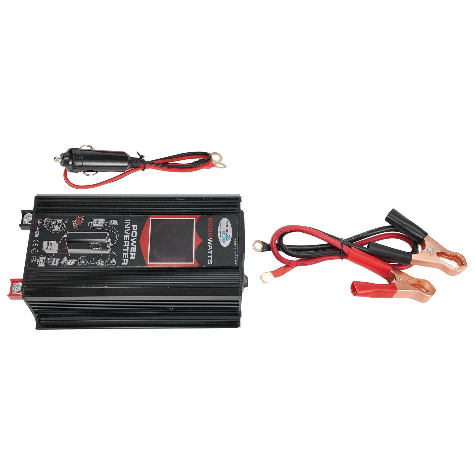 Powerful Output 6000W DC 12V to AC 110V Car Voltage Converter Dual USB