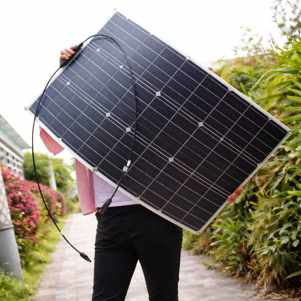200W Flexible Solar Panel Mono 12V Portable Power Camping Home RV Battery Charge
