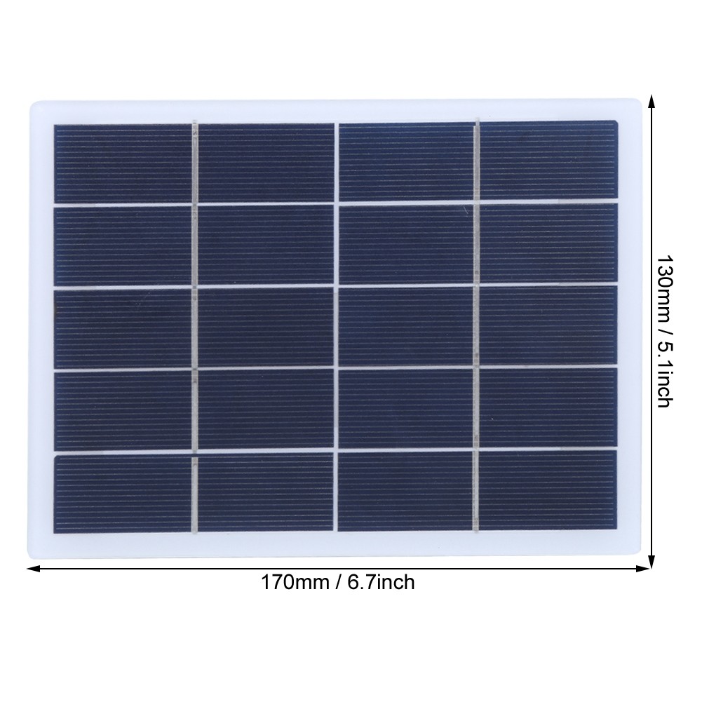 3W 5V Polycrystalline Silicon Solar Panel Solar Laminate DIY DC Output Charg NEW