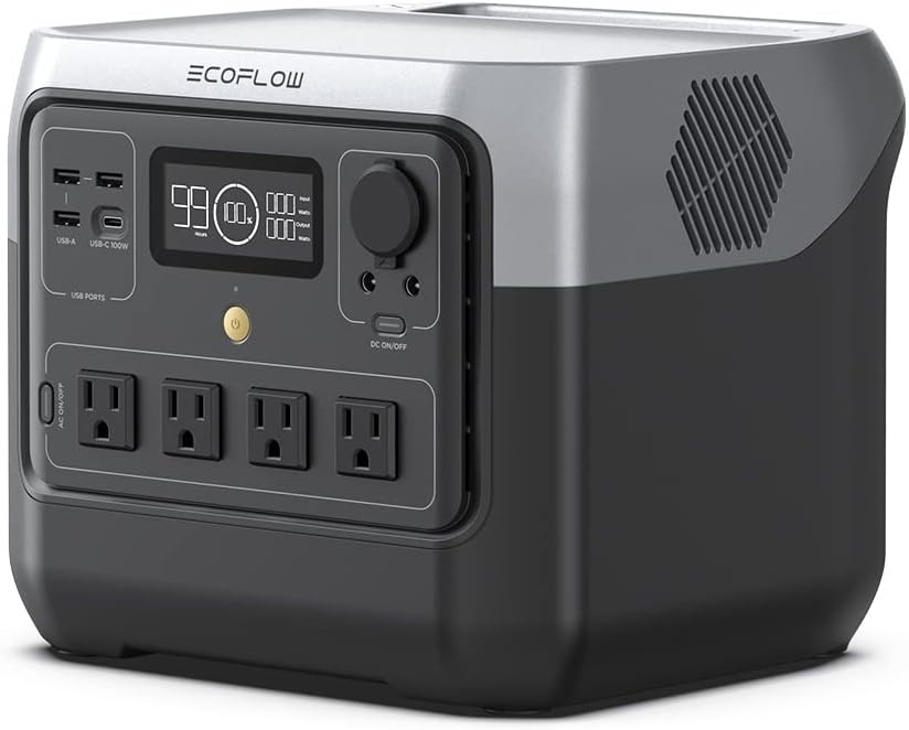 Portable Power Station RIVER 2 Pro, 768Wh Lifepo4 Battery, 70 Min Fast Charging,