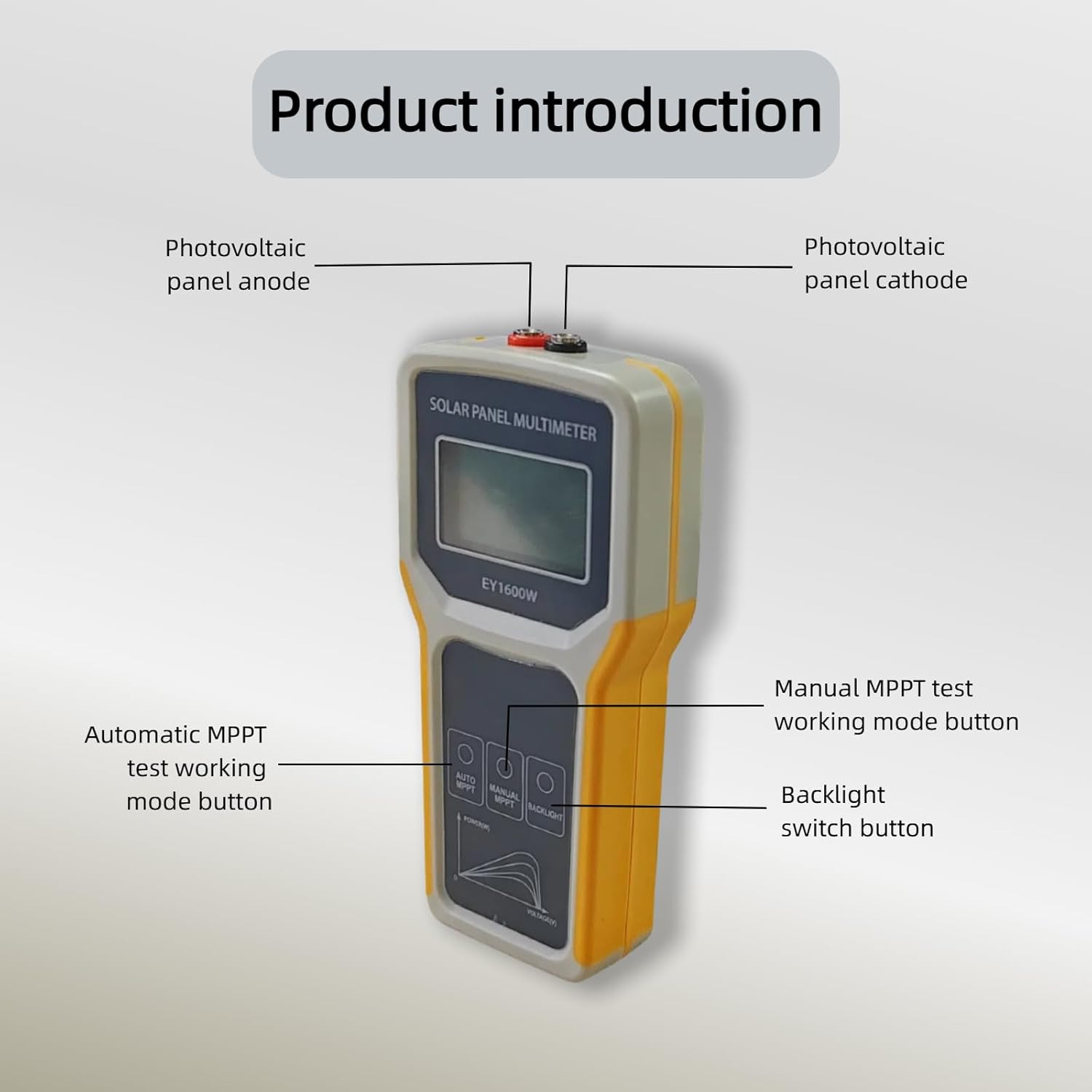 1600W Solar Panel Tester – MPPT Multimeter for PV Data & Troubleshooting