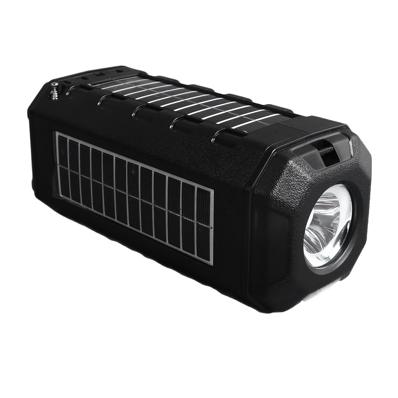Solar Bluetooth Speaker Solar Panel Waterproof 1200mAh Bright Flashlight Ra GTYX