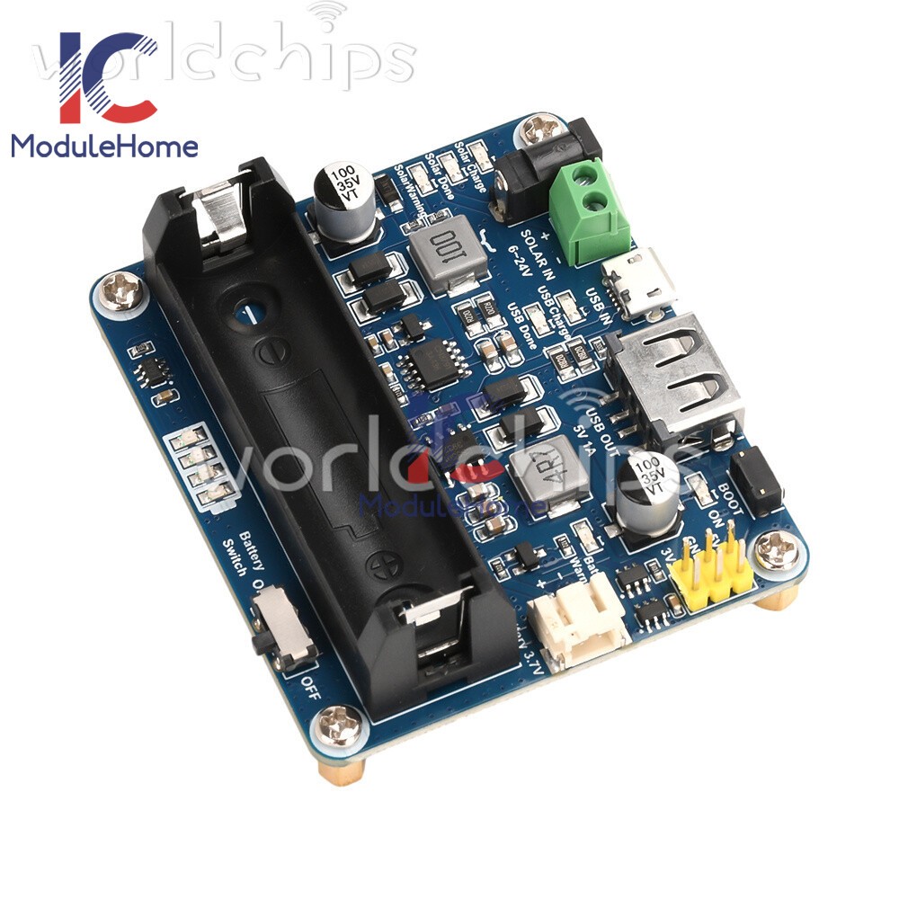 Power Manager Module for 6V~24V Solar Panel Support MPPT USB Battery Charging
