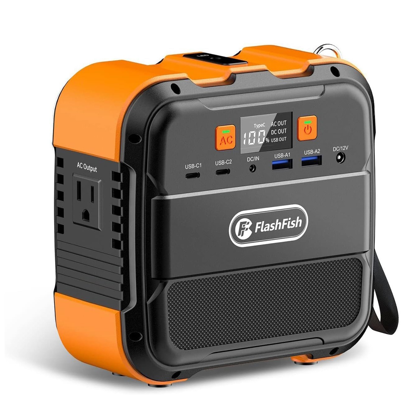 Flashfish 120W Portable Power Station Solar Generator Backup Battery RV Camping