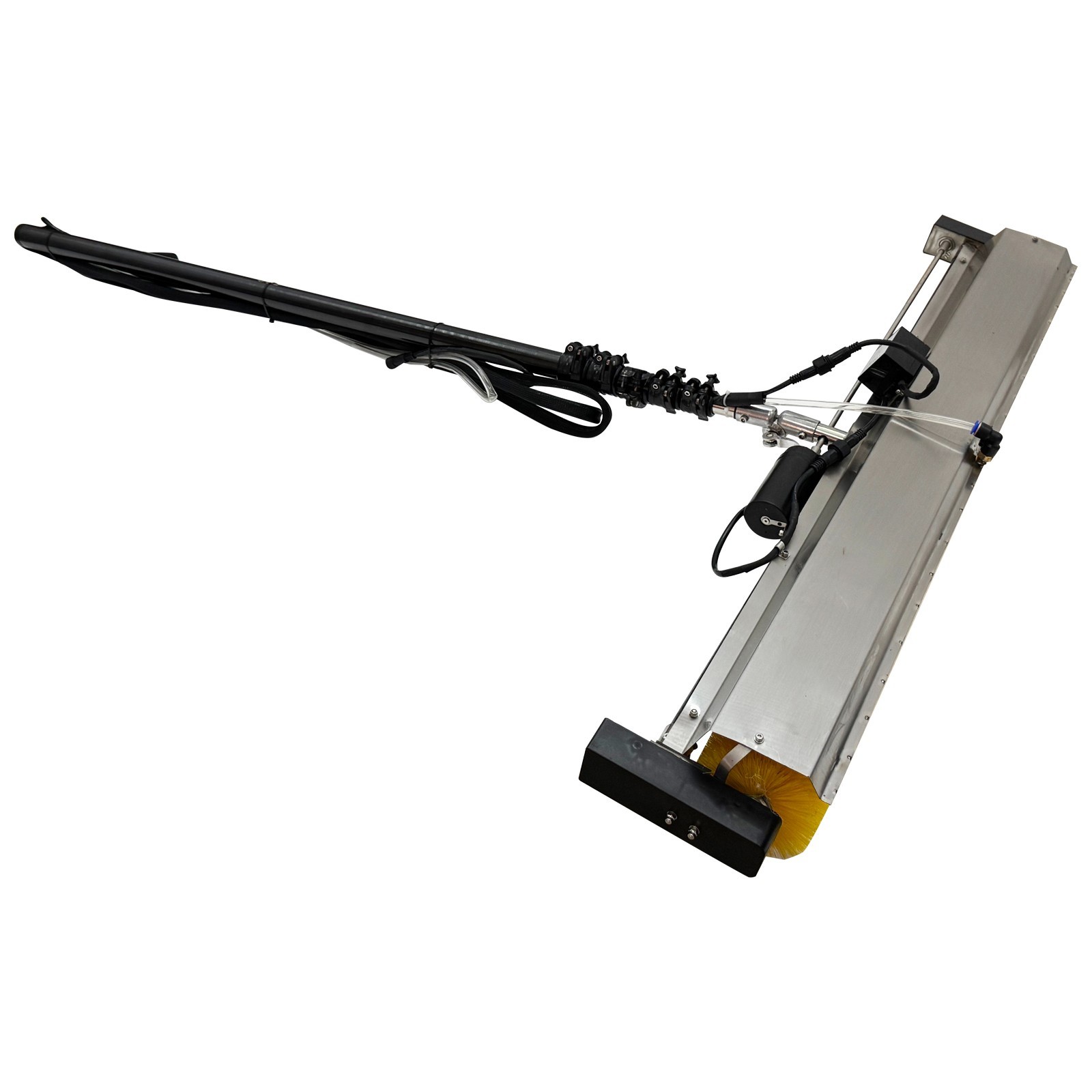 110V Solar Panel Cleaner 3.5m Pole 1.1m Brush for Roof PV System