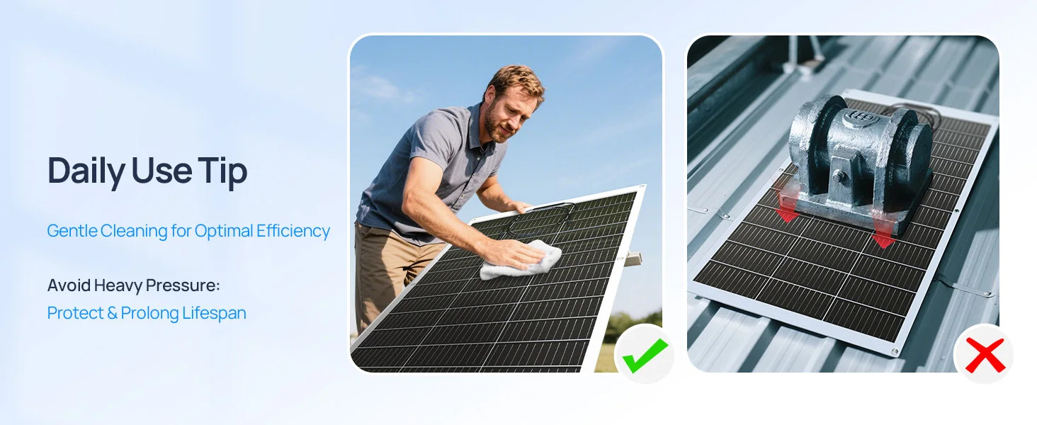 130W 12BB Flexible Solar Panel 23.5% High Efficiency Waterproof RV
