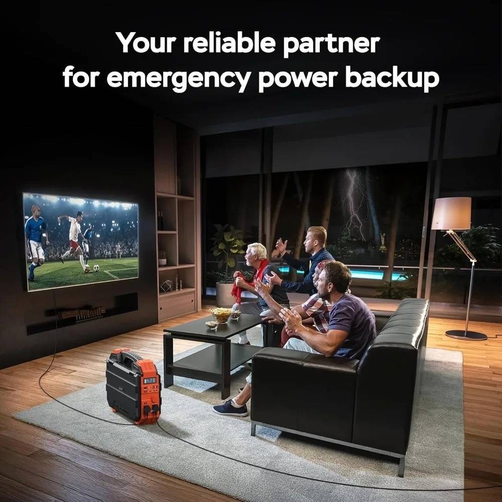 Portable Power Station 1600W Solar Panel 1024Wh Power Battery 100W USB C Charge