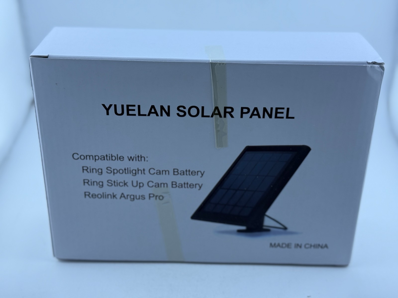 YUELAN 5W Solar Panel for Ring Stick Up Cam & Spotlight Cam Battery 2 Pack Black