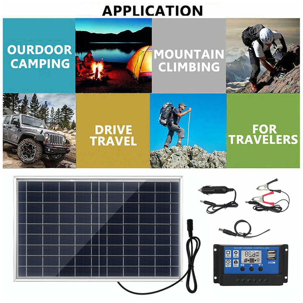 1-10W Polysilicon Solar Panel Set Solar Panel And Solar Recharge Controller IAKX