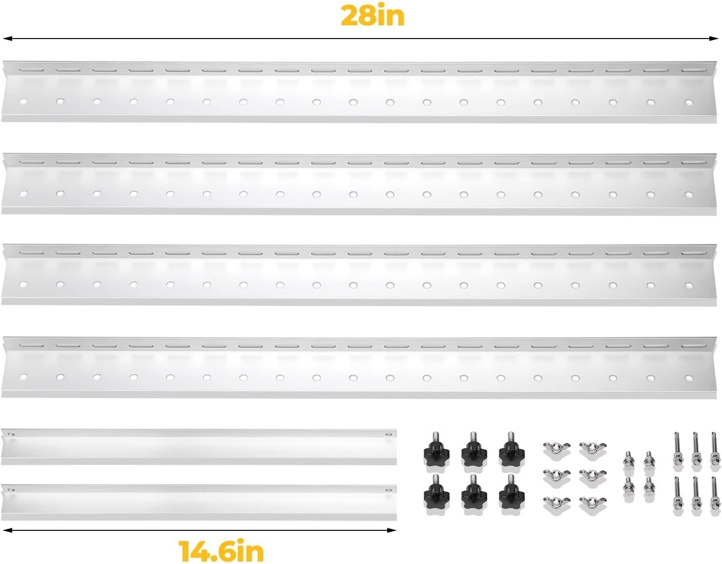 Lightweight 28in Adjustable Solar Panel Mount Bracket Set for Versatile Uses