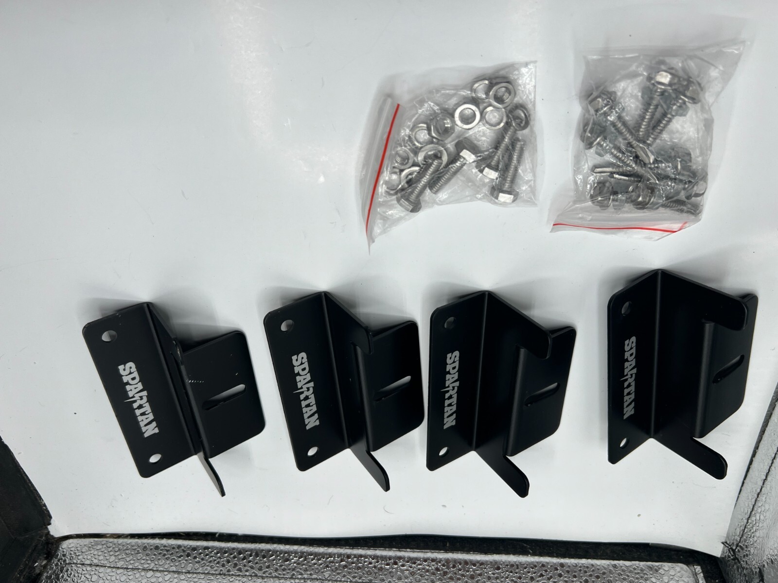 (Pack of 4) Spartan Power Black Solar Bracket Mount Assembly