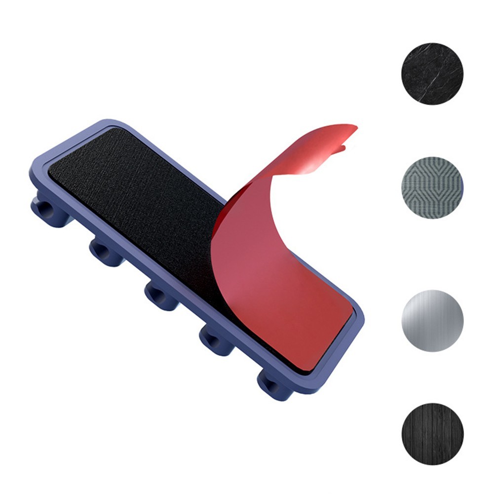 Desktop Magnetic For Cable Tie Solution Featuring Five Organized Clips