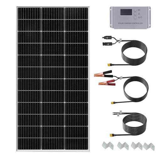 120 Watt 12Volt Solar Panel Starter Kit Monocrystalline Module 120W Solar kit