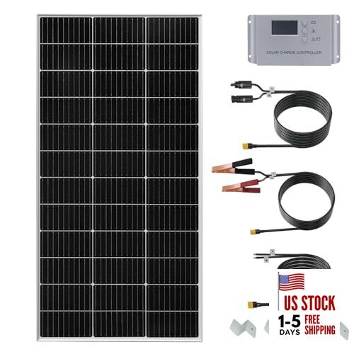 120 Watt 12Volt Solar Panel Starter Kit Monocrystalline Module 120W Solar kit