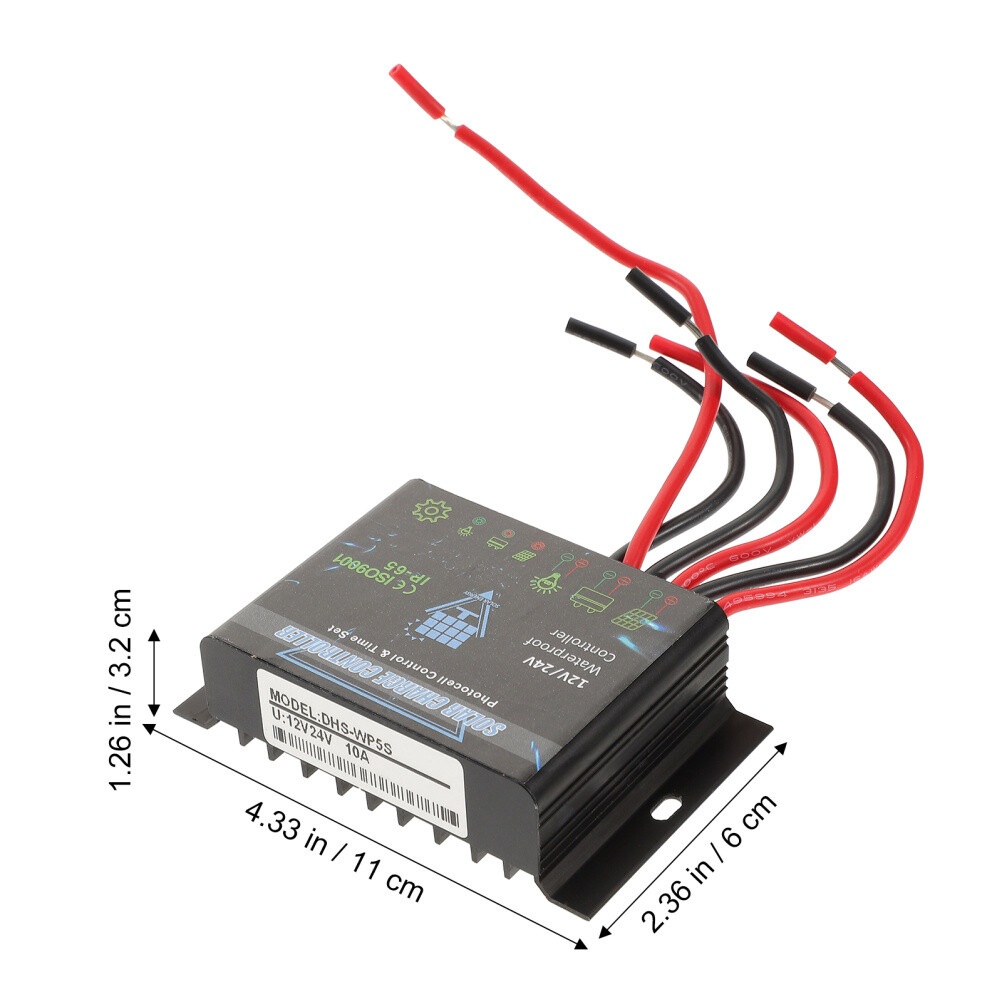 Mppt Charge Controller Solar Regulator Panel Charging Battery Waterproof
