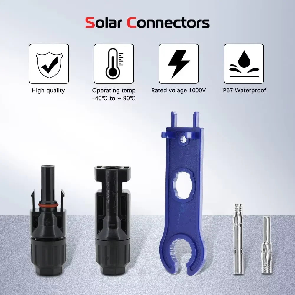 Solar PV Wire Connector 5/10/20/30/50/100 Pairs Solar Panel Connector 1000Vdc 30