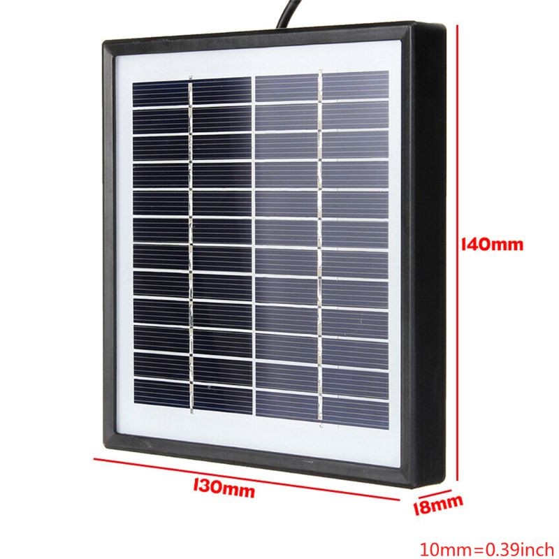 Solar Panel Outdoor 5W 12V Portable Solar Charger Pane Climbing Fast Charger