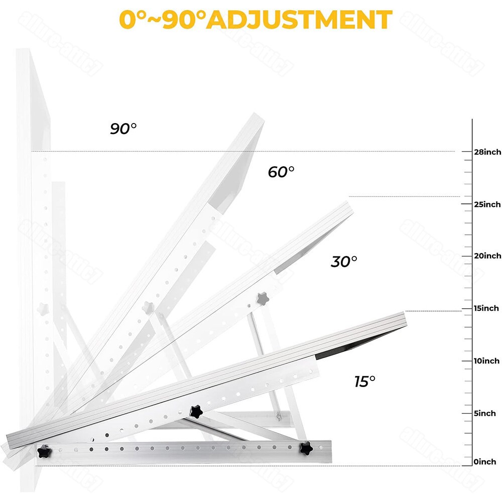 Adjustable Solar Panel Tilt Mount Brackets Kit Ground Roof Boat Mounting System