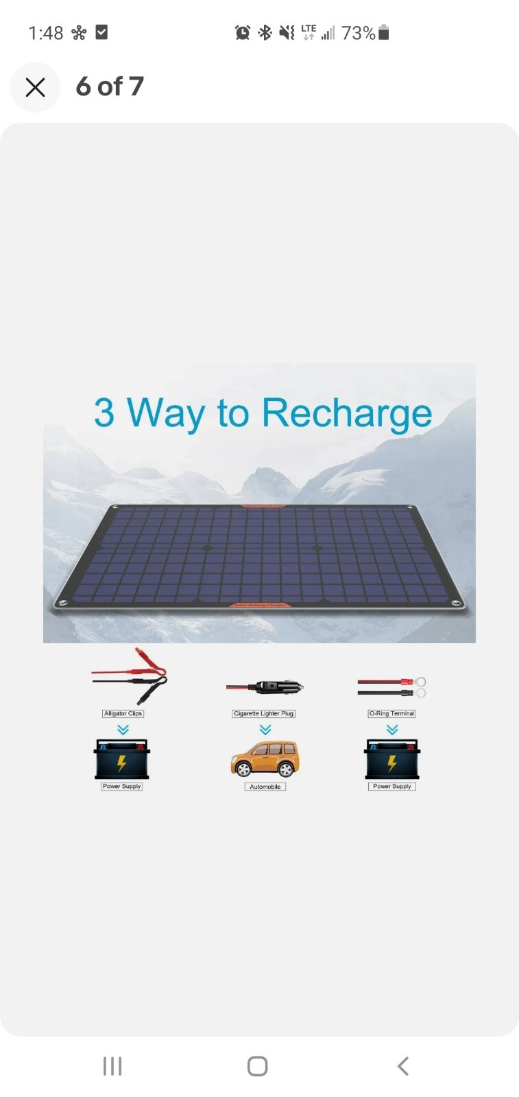 OYMSAE 30 Watt 12 Volt Solar Panel Solar Trickle Charger 30W 12V Portable Sol…